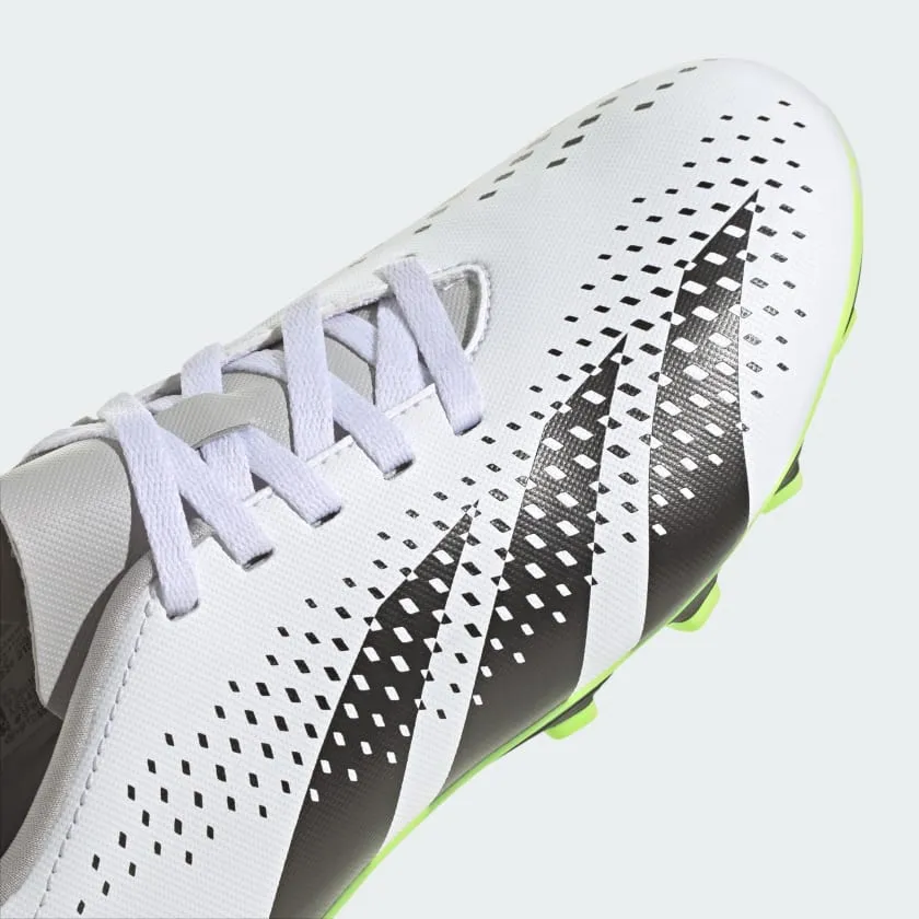 adidas Predator Accuracy .4 FxG Boots- White/Black/Fluro Green- JUNIOR