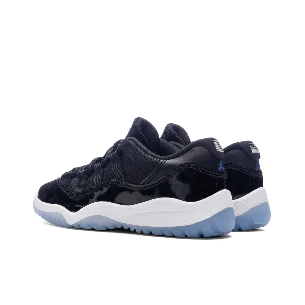 Air Jordan 11 Retro Low (PS) 'Space Jam' - Black/Varsity Royal/White