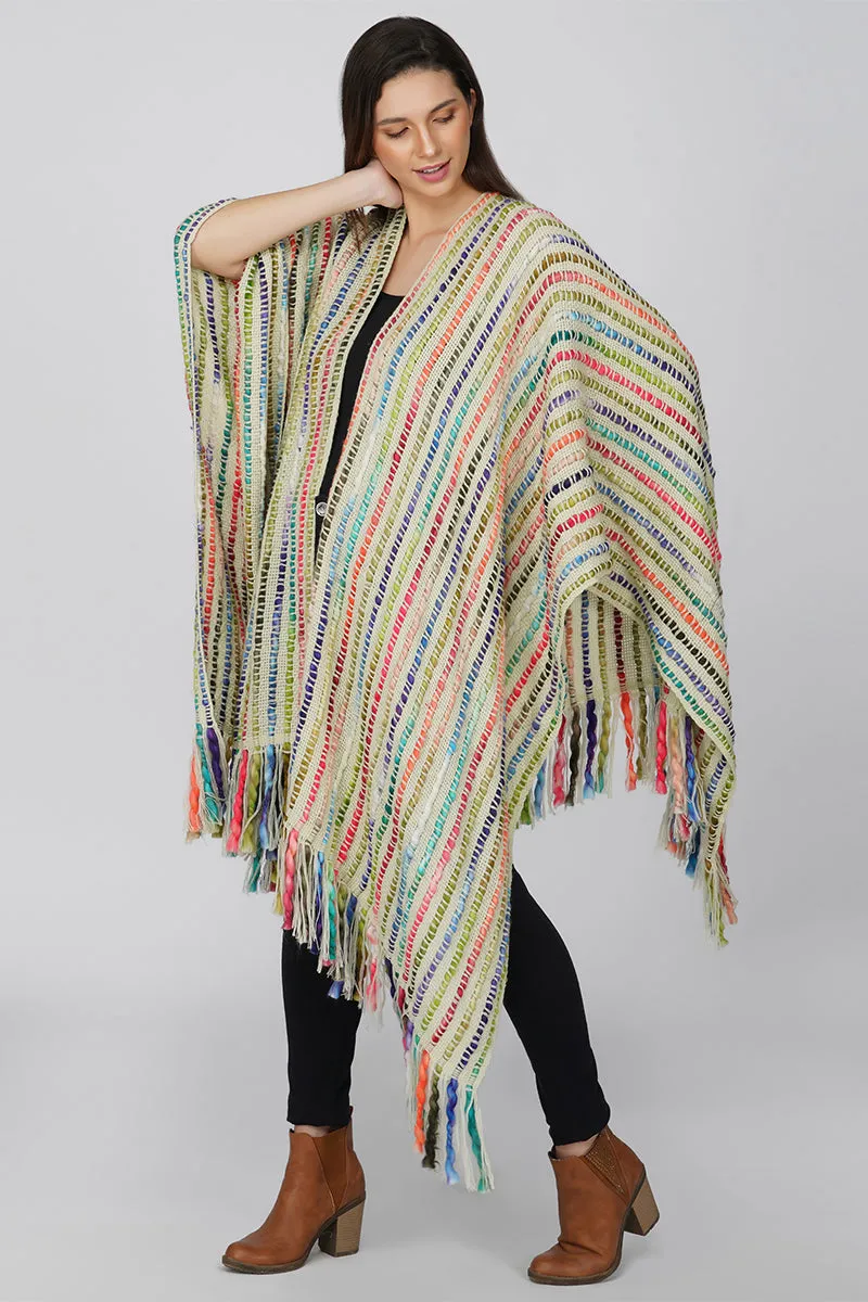 Boho Winter Cape