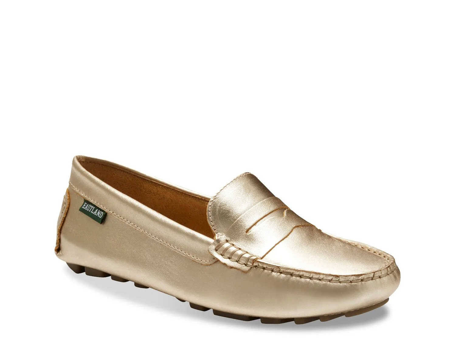 Eastland Patricia moccasins, gold