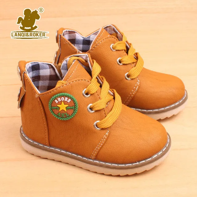 Explosion models fashion boots classic children's autumn winter shoes kid's warm snow boots for boys girls size 21-30