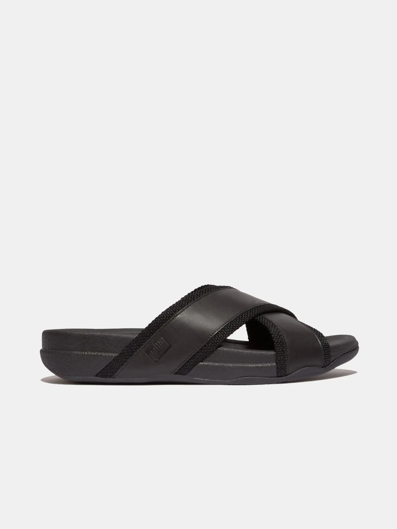 Fitflop Surfer Men's Webbing/Leather Cross Slides