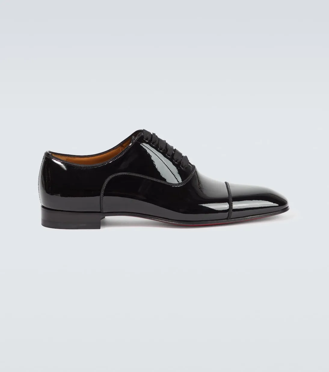 Greggo Christian Louboutin patent oxfords, black