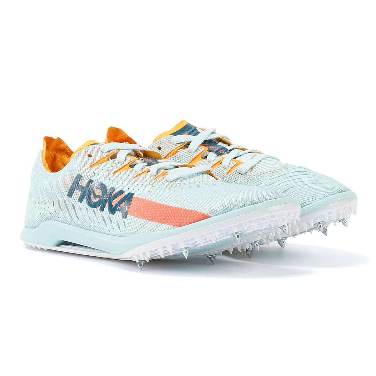 Hoka Cielo X MD Women's Blue Grass / Radiant Yellow Running Spikes