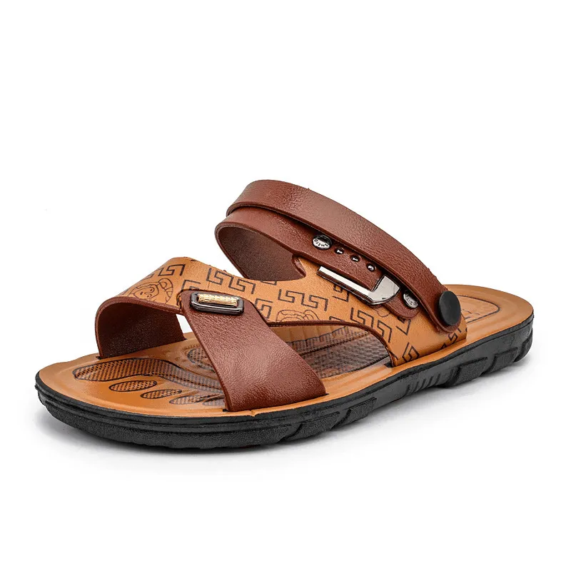 kkboxly kkboxly Men Two-Ways Opened Toe Breathable Slip Resistant Casual Outdoor Sandals