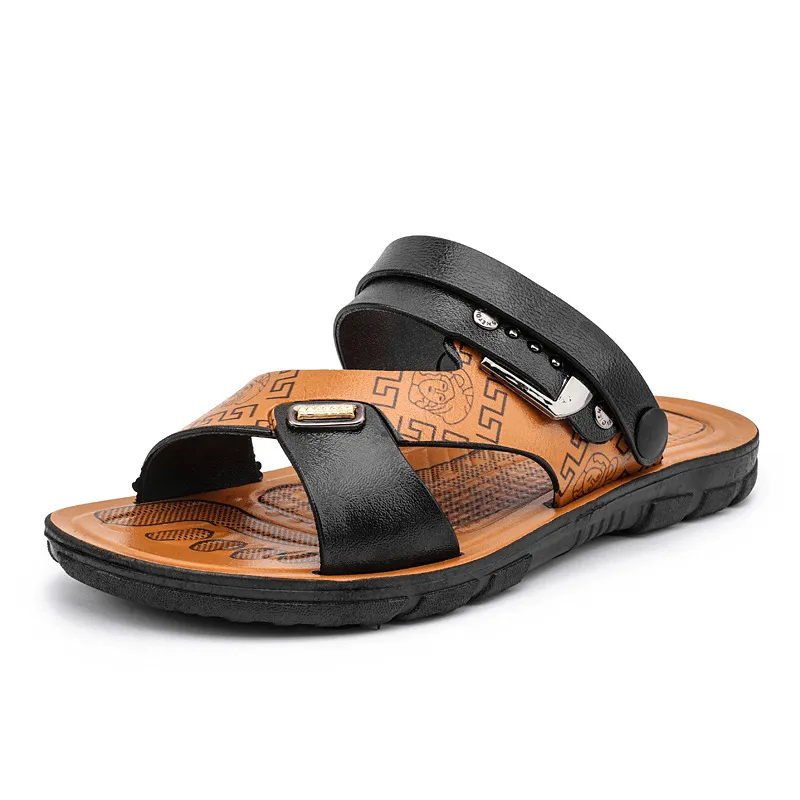 kkboxly kkboxly Men Two-Ways Opened Toe Breathable Slip Resistant Casual Outdoor Sandals