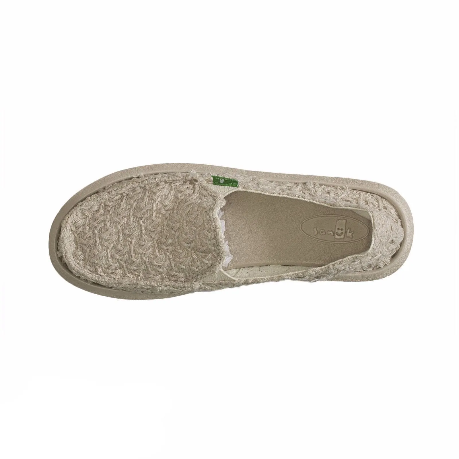 Sanuk Donna Knit Stitch Natural Shoes