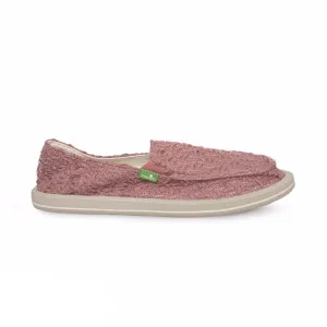 Sanuk Donna Knit Stitch Rose Shoes