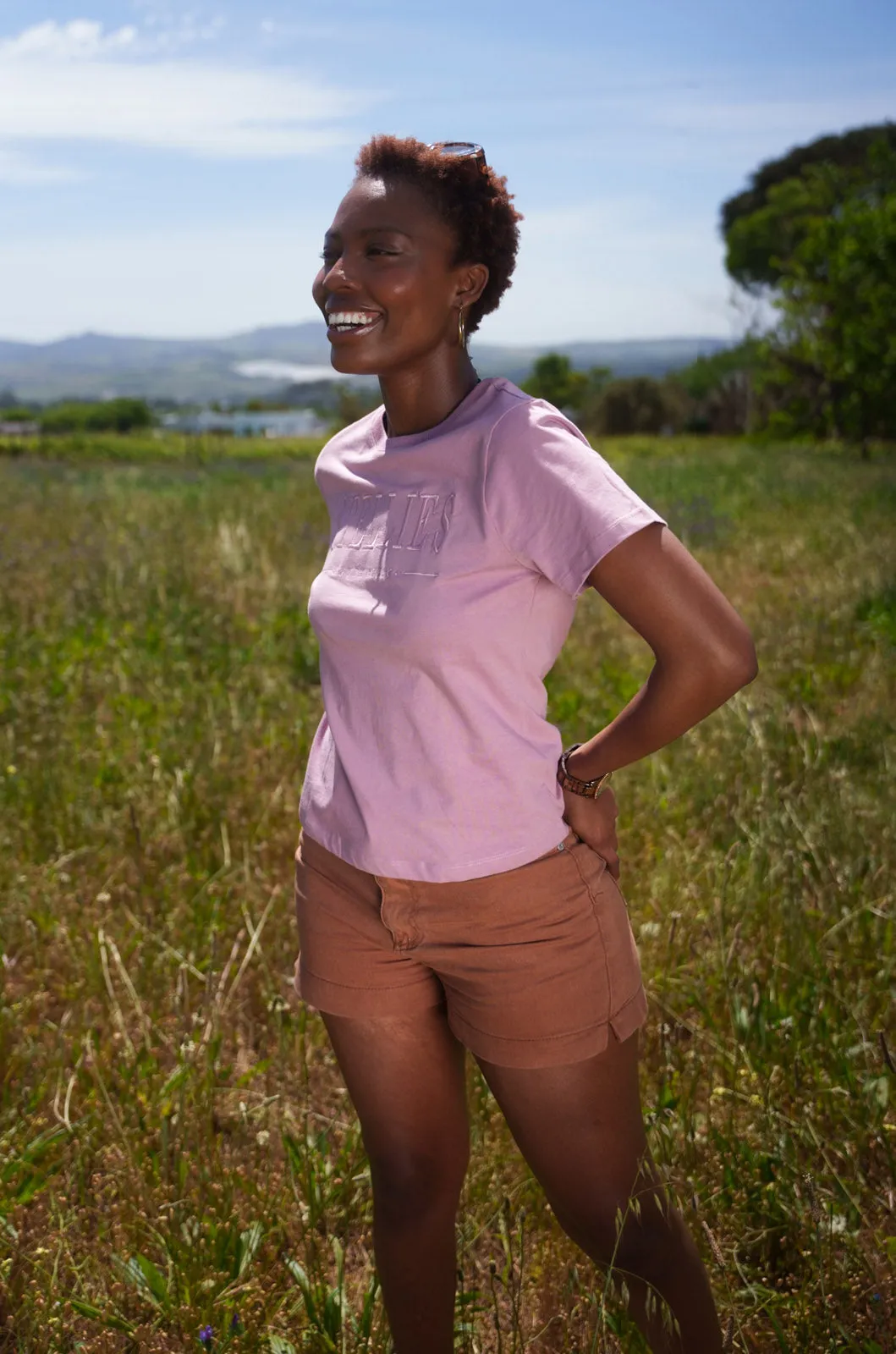 The Weekend Tee in Lunar Quartz